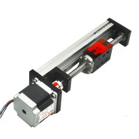 Paypal Accept 200mm stroke Cnc Motorized Linear Slide Guide Rail Integrated Stepper Servo Motor Horizontal Vertical Usage